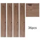Living And Home Set Of 36 Rustic Lifelike Walnut Effect Wood Grain Self Adhesive Pvc Flooring Planks Waterproof, 5M² Pack