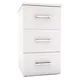 Chasewood White 3 Drawer Ready Assembled Chest Of Drawers (H)705mm (W)400mm (D)500mm