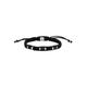 Armband FOSSIL "JEWELRY, JF04485040" Armbänder Gr. Edelstahl, schwarz (edelstahlfarben, schwarz, schwarz) Damen Armbänder Silber
