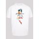 Kurzarmshirt F4NT4STIC "F4NT4STIC Herren Wonder Woman Jump with Heavy Oversize Tee" Gr. 3XL, weiß (white) Herren Shirts T-Shirts