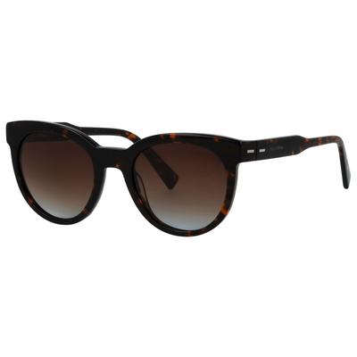 Sonnenbrille MARC O'POLO "506202", Damen, dunkelhavanna, gemustert, klassisch, Brillen, Form Schmetterling, Verlaufstönung, adc uv 400
