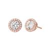 Paar Ohrstecker MICHAEL KORS "PREMIUM, MKC1035AN791", rosa (roségoldfarben, kristallweiß), Ohrringe, Damen, Silber 925 (Sterlingsilber), mit Zirkonia (synth.)