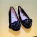 Nine West Shoes | Girls Sz 3 Nine West Dress Shoe. Shiny Black With White Threads & Silver Buckle | Color: Black | Size: 3g