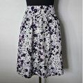 Burberry Skirts | Euc *Burberry* Women's 100% Silk Splatter Print Knee Length W/Pockets Skirt 6 | Color: Gray/Purple | Size: 6