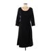 Lands' End Casual Dress: Black Dresses - Women's Size Medium Petite