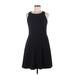 Jessica Simpson Casual Dress - A-Line: Black Solid Dresses - Women's Size 6