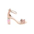 Kenneth Cole REACTION Heels: Pink Floral Motif Shoes - Women's Size 5