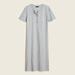 J. Crew Dresses | New! J Crew Sz S M Midi Henley Knit T-Shirt Dress Nwt | Color: Gray | Size: M
