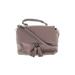 Kate Spade New York Leather Satchel: Pebbled Gray Solid Bags