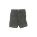 Old Navy Cargo Shorts: Gray Print Bottoms - Kids Boy's Size 6 - Dark Wash