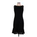 rsvp by TALBOTS Casual Dress - Sheath: Black Print Dresses - Women's Size 6