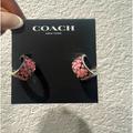 Coach Jewelry | Brand New Coach Silver Tone Earrings Hoop | Color: Silver | Size: Os