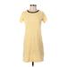 Old Navy Casual Dress - Shift: Yellow Stripes Dresses - Women's Size X-Small