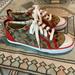 Coach Shoes | Coach Barrett Brown Signature Canvas Shoes Lace Up Sneakers With Red Trim | Color: Brown/Red | Size: 6.5