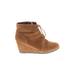 Madden Girl Ankle Boots: Tan Solid Shoes - Women's Size 8 - Round Toe