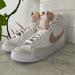 Nike Shoes | New Blazer Mid Vintage High Top Leather Nikes White With Pink Check Women’s 6.5 | Color: Pink/White | Size: 6.5