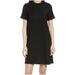Madewell Dresses | Madewell Ribbed Mock Neck T-Shirt Dress, Size X-Small - Black | Color: Black | Size: Xs