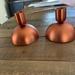 Anthropologie Accents | Anthropologie Copper Colored Candlestick Holders. | Color: Red | Size: Os