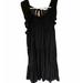 Free People Dresses | Intimately Free People Womens Size Medium Dress Cap Sleeve Black Short 1683 | Color: Black | Size: M