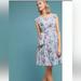 Anthropologie Dresses | Anthropologie Maeve Floral Embroidered Side Tie Dress. Size 00. Celestia | Color: Blue/Pink | Size: 00