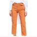 Free People Pants & Jumpsuits | Free People Women's Orange Corduroy Straight Leg Pants Orange Size 27 | Color: Orange | Size: 27