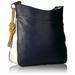 Nine West Bags | Nine West Lewwy Navy & Cream Expandable Side Shoulder Bag | Color: Blue/White | Size: Os