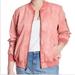 Levi's Jackets & Coats | Nwt Levi's Washed Denim Bomber Jacket In Coral | Color: Pink | Size: 2x
