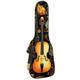 DragonBtu Ukulele Case Vintage Musical Instrument Ukulele Gig Bag with Adjustable Straps Ukulele Cover Backpack