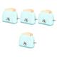 Toyvian 4pcs Bread Machine Toys Kitchen Utensils Toasters Bread Maker Machine Kitchen Gear Play Toaster for Kids Kitchen Birthday Gift Kids Toaster Child Plastic Birthday Present Cosplay