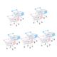 Toyvian 10 Pcs Children's Shopping Trolley Decor for Home Ice Cream Stand Toy Kids Pretend Shopping Cart Mini Cart Childs Shopping Cart Shopping Carts for Kids Toys Ornaments Plastic Small