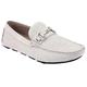 Amali Walken - Men's Slippers – Mens Casual Shoes - Mens Loafers - Mocassins Mens Slip On Shoes - Driver with Metal Bit and Detailed Stitching white Size: 13