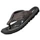 Youthful flying Mens Flip Flops Leather Sandals Summer Toe Post Thong Beach Sandals Summer(Size:39 EU,Color:Grey)