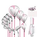 Golf Clubs Set Complete Golf Clubs for Women Golf Learning Training Set Carbon Alloy 11 Clubs + 1 Ball Bag Right Hand