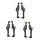 UPKOCH 3pcs Gay Cake Decoration Christmas Tree Decorations Decorative Fruit Picks Fruit Balloons Figurine Shaped Dessert Toppers Birthday Cake Topper Mens Collection Resin Bride Paper Cup