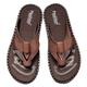 Youthful flying Mens Flip Flops Leather Sandals Summer Toe Post Thong Beach Sandals Summer(Size:38 EU,Color:Brown)
