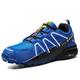 Mens Cycling Shoes Road Bike Shoes MTB Mountain Bike Shoes - for Indoor Outdoor Fitness Bicycle Shoes,Blue-47EU