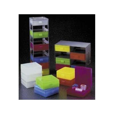 VWR Microtube Storage Boxes and Freezer Racks 100-Place R8300-Y-VWR Storage Boxes Yellow Case