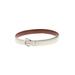 Coach Leather Belt: Ivory Accessories - Women's Size Small