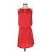 MICHAEL Michael Kors Casual Dress - Popover: Red Solid Dresses - Women's Size X-Small