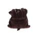 Carla Mancini Leather Satchel: Pebbled Burgundy Solid Bags