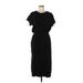 Old Navy Casual Dress - Midi: Black Solid Dresses - Women's Size Large