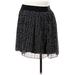 Motherhood Casual Skirt: Black Print Bottoms - Women's Size Medium Maternity