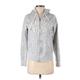 Abercrombie & Fitch Zip Up Hoodie: Silver Tops - Women's Size Small