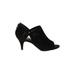 Style&Co Heels: Black Solid Shoes - Women's Size 6 1/2 - Open Toe