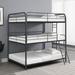 Mason & Marbles Delphine Metal Youth Beds Bed Metal in Black/Gray | 77 H x 69.75 W x 79 D in | Wayfair A6E592915A384341A993F6C92892E0C7