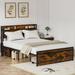 17 Stories Warlo Bed Metal in Brown | 38.96 H x 86.46 W x 60.43 D in | Wayfair 1B50221F3B094797A7E0E7BE9E165BC4