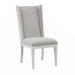 Canora Grey Patchell Linen Wing Back Side Chair Dining Chair Upholstered/Fabric in Gray | 42 H x 22 W x 24 D in | Wayfair