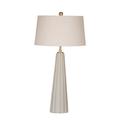 Mercer41 Zaniyla Concrete Table Lamp Linen/Concrete in Brown/Gray/White | 30 H x 16 W x 16 D in | Wayfair 821FF519DD5A4C4F847E9FFA8F9B6261