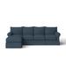 Blue Sectional - Birch Lane™ Bircham Slipcovered Sectional w/ Sleeper Sofa Polyester/Upholstery | Wayfair 21A35910D66D41799F1B1D716F9DC1B1