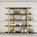 17 Stories Yonkers Bookcase in Black | 78.74 H x 59.06 W x 13.78 D in | Wayfair 03866FE6E4A74F09A9D736D5E7874A8D
